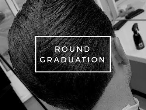 Видео: ROUND GRADUATION / Мужская стрижка ножницами