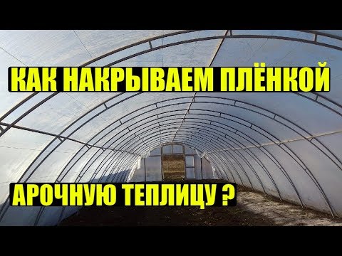 Видео: Строительство арочной теплицы от А до Я. Плёнка. Часть 2.