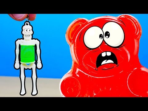 Видео: СКЕЛЕТ ПЕТЯ и ЖЕЛЕЙНЫЙ МЕДВЕДЬ ВАЛЕРА