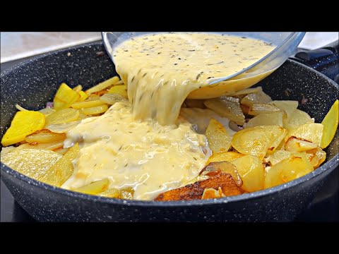 Видео: Картофельная запеканка с фаршем на сковороде. Быстро, просто, вкусно!