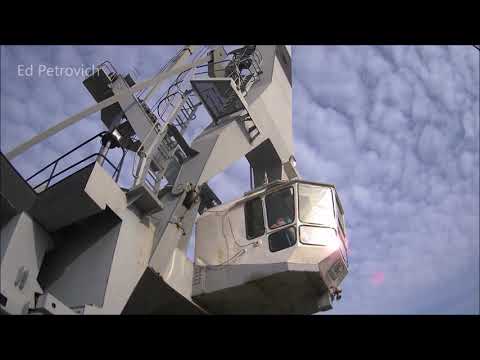 Видео: Мост в Самарской обл.02.03.2020.г.Плавкран GANZ,причальная стенка в порту.Bridge Togliatti-Klimovka.