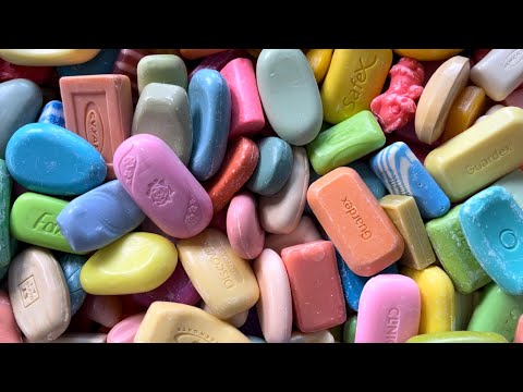 Видео: ASSORTED soap | Cutting soap (no talking) | АСМР Резка мыла | #asmrsoap #carvingsoap *630