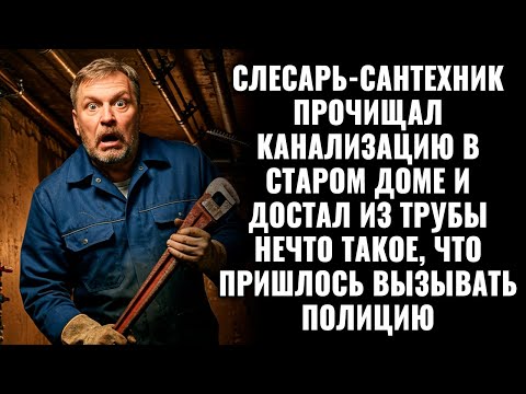 Видео: Слесарь прочищал канализацию в старом доме и достал из трубы такое, что пришлось вызывать полицию