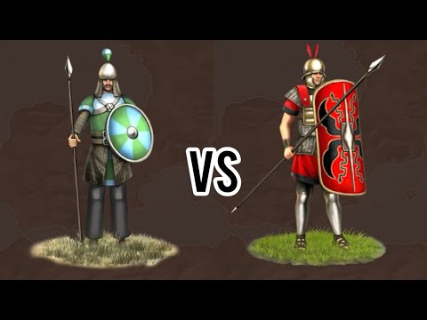 Видео: Rome Total War 1vs1: Тяжелые копейщики vs Триарии