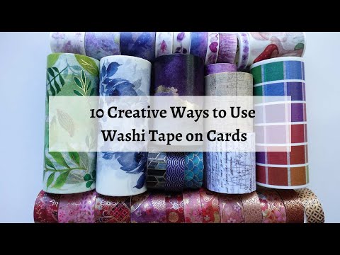 Видео: 10 креативных способов использования васи-ленты на открытках