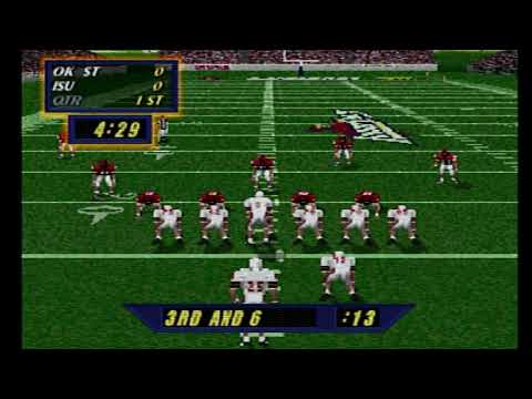 Видео: NCAA Football '98 (режим симуляции сезона — неделя 2: Oklahoma State Cowboys против Iowa State Cy...