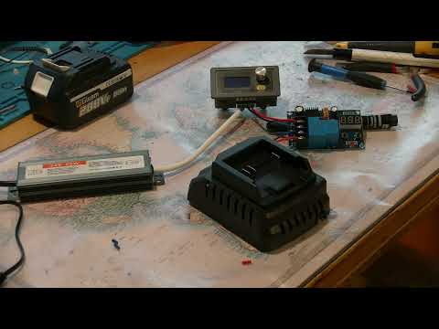 Видео: Модернизация зарядки для инструмента / Modernization battery charger for Makita model 18V 21V Li-Ion