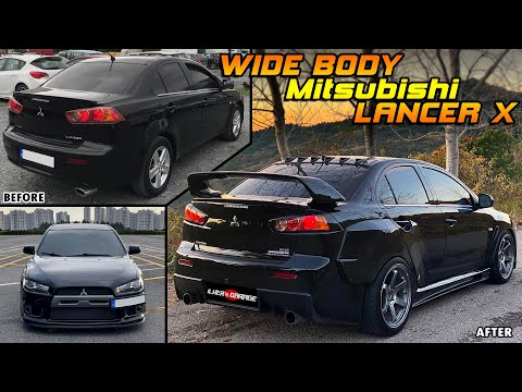 Видео: Mitsubishi LancerX Dark WideBody // Сборка за 10 минут \\ Not Evo X - Часть 2 #stayhome