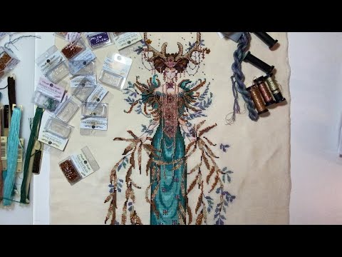Видео: Готовая работа MD-164 Cathedral Woods Goddess Mirabilia