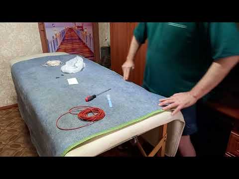 Видео: Ремонт электропростыни (полная замена кабеля). Декор двери и холодильника