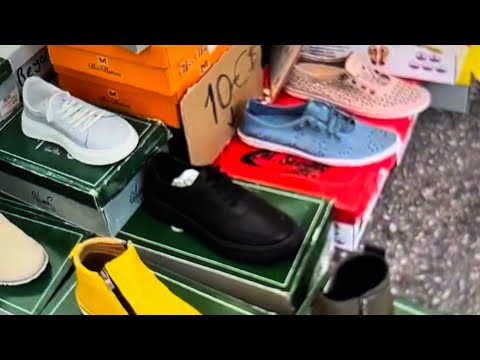 Видео: # 349 Турция. Базар в Кемере. Цены? Обувь 10$. Turkey. Market in Kemer. Prices? Shoes - 10$. 