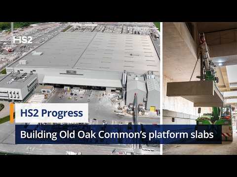 Видео: От Восточного Мидленда до Западного Лондона: как инженеры строят платформы станции Old Oak Common...