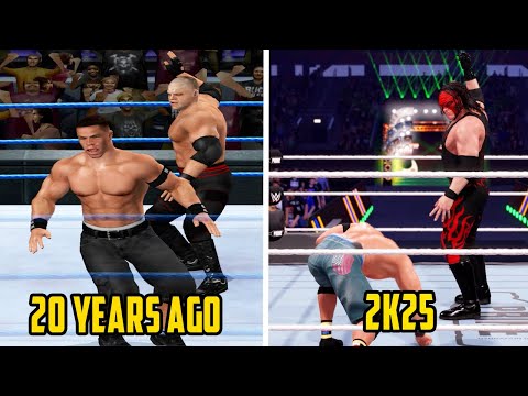 Видео: WWE 2K25 против WWE SvR 2006 (сравнение финишеров с разницей в 20 лет)