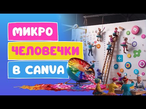 Видео: Как создать анимацию с микрочеловечками в Canva | Короткое видео в стиле Tiny People