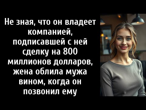 Видео: Не зная, что он владеет компанией, подписавшей с ней сделку на 800 миллионов долларов, жена облила