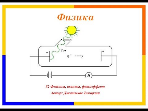 Видео: 52 Фотоны, кванты, фотоэффект