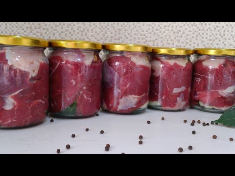Видео: Как ХРАНИТЬ МЯСО БЕЗ ХОЛОДИЛЬНИКА!! 12 месяцев хранения без порчи- тушенка из говядины БЕЗ АВТОКЛАВА
