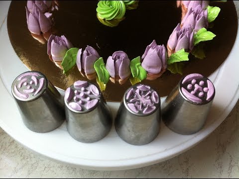 Видео: ТЮЛЬПАНЫ - ЦВЕТЫ ИЗ БЕЛКОВОГО КРЕМА