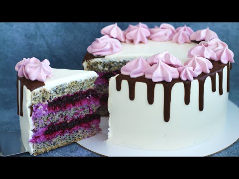 Видео: НИЗКОКАЛОРИЙНЫЙ маковый ПП торт! ПП рецепт БЕЗ САХАРА! Правильное питание!