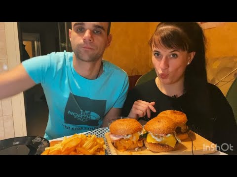 Видео: МУКБАНГ ДОМАШНИЕ БУРГЕРЫ/ КАРТОШКИ ФРИ #asmr #breakfast #eating #mukbang #food