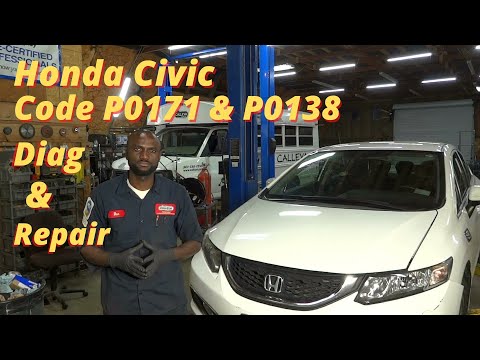 Видео: HONDA CIVIC CODE P0171 & P0138: ТОПЛИВНАЯ СИСТЕМА СЛИШКОМ БЕДНАЯ И ВЫСОКОЕ НАПРЯЖЕНИЕ ДАТЧИКА 02:...