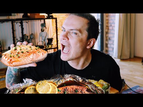 Видео: МУКБАНГ ЗАПЕЧЕНЫЙ ЛОСОСЬ! Покупаю дом в Швеции. Поговорим о недвижимости