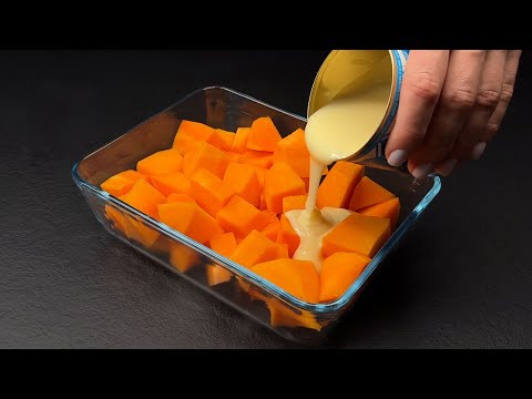 Видео: Вливаем в тыкву сгущенное молоко! ТОП осеннего десерта! Невероятно вкусно!