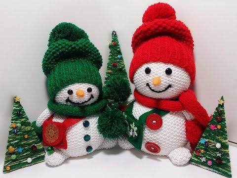 Видео: Новогодний снеговик⛄Мастер класс🙌