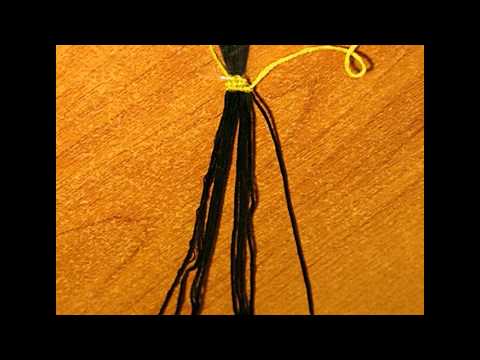 Видео: #21 by AkVaReLь Ю) Как начать и закончить фенечку прямого плетения. Способ 1