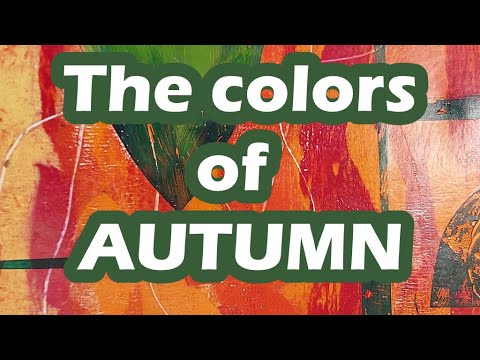 Видео: Краски осени: веселье с желеобразной пластиной
