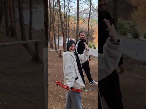 Видео: Гости из Франции. Соревновались муж и жена, и победила жена.
