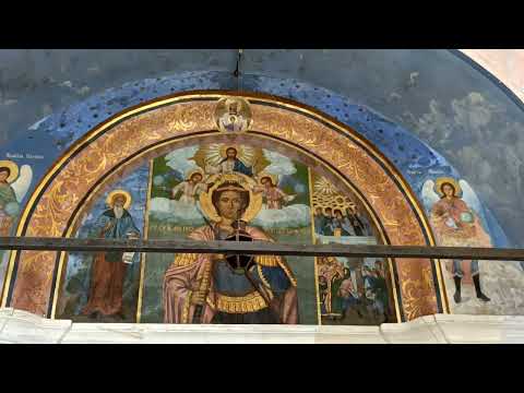 Видео: Монастырь Зограф и пещера монаха-отшельника Космы Зографского!!! Афон!!! Μονή Ζωγράφου.