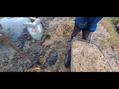 Видео: Ремонт старого "монаха" (донный водоспуск) советских времен!