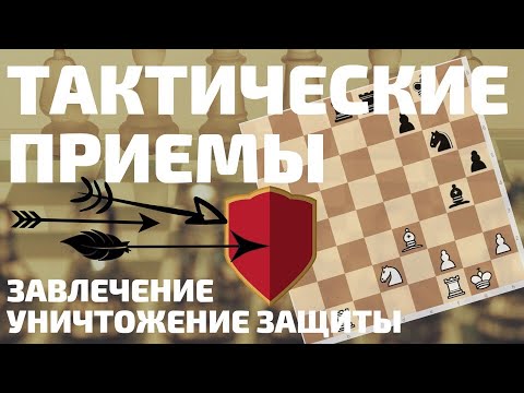 Видео: Урок 8. Тактические приемы в шахматах.Завлечение.Уничтожение защиты.