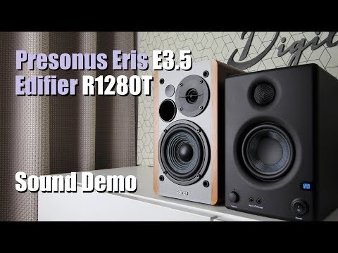 Видео: Presonus Eris E3.5 против Edifier R1280T || Демонстрация звука с тестом басов