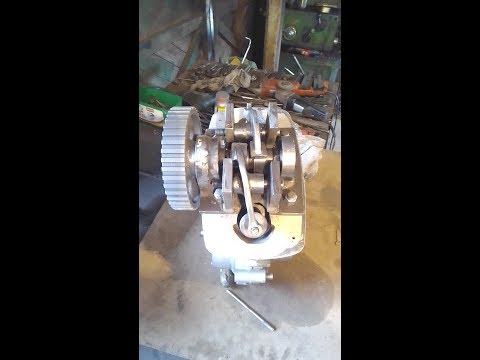 Видео: ИЖ планета 4 такта №4 ГРМ самодельного двигателя.