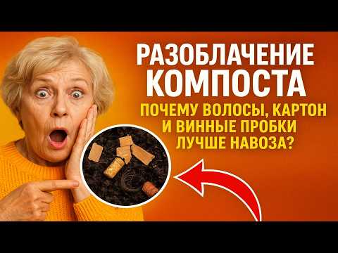 Видео: РАЗОБЛАЧЕНИЕ КОМПОСТА 🤯 Почему волосы, картон и винные пробки лучше навоза?
