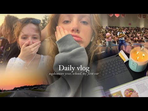 Видео: VLOG: 10 класс, моя первая машина, день в американской школе, как прошло лето, study with me🪷❤️‍🩹