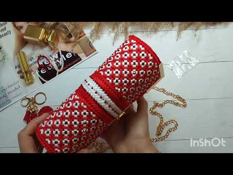 Видео: Новинка! Сумочка клатч вышитая на пластиковой канве.#видеообзор #канва#вышивка