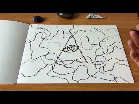 Видео: Как рисовать чакры в Нейрографике? Аджна чакра. #нефрографика #чакры