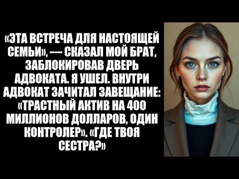 Видео: Братья и сестры исключили меня из собрания по наследству. Я — единственный доверительный управляющий