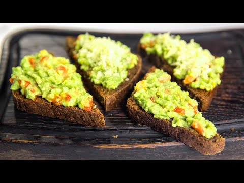 Видео: Это САМЫЕ ВКУСНЫЕ Бутерброды с АВОКАДО🥑 Быстрый и полезный Перекус с Авокадо