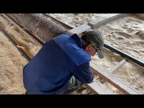 Видео: Дисковая угловая пилорама SHINKA-400 в работе.