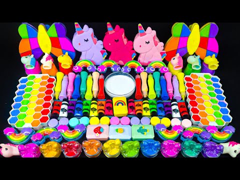 Видео: Играем в ASMR Pop it and Slime | Rainbow Unicon Pop it vs Glossy Slime Mixing Random 만족스러운 슬라임 영상