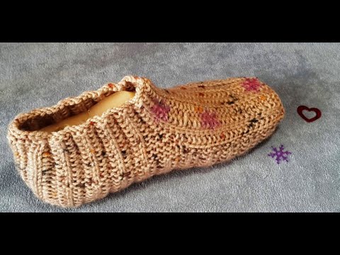 Видео: Следки /Носки /Комнатные /Двумя спицами /Без швов /Тепло Красиво Уютно