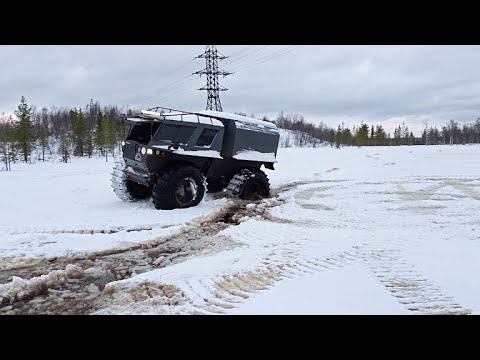 Видео: Вездеход Ветер и  как  мы его топили ))