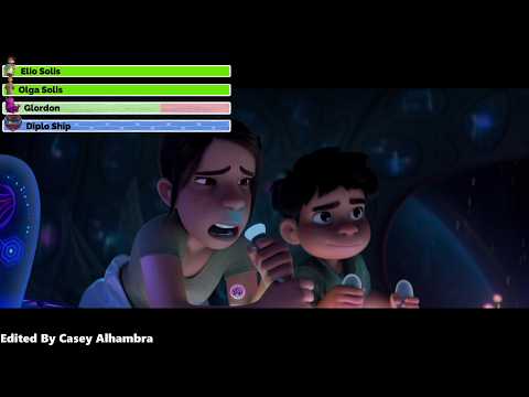 Видео: Элио (2025) Сцена на поле обломков с полосками здоровья