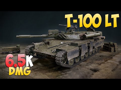 Видео: Т-100ЛТ - 9 Kills 6.5K DMG - В одиночку! - Мир Танков