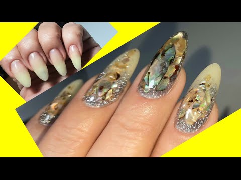 Видео: *686*Сама себе мастер.Коррекция сливочных ногтей.Ракушка в аквариуме.