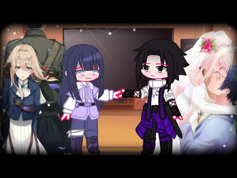 Видео: Реакция Наруто на прошлую жизнь Хинаты и Саске (Хината-Вайолет,Саске-Гилберт)(СасуХина/SasuHina)